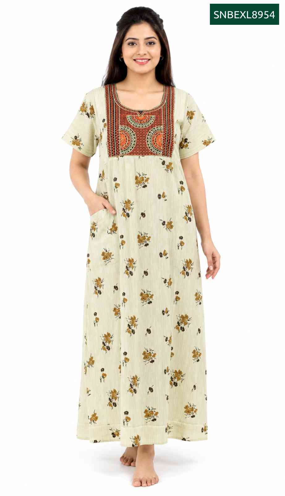 Sivam Nighty Box Embroidery Model XL- SNBEXL8954