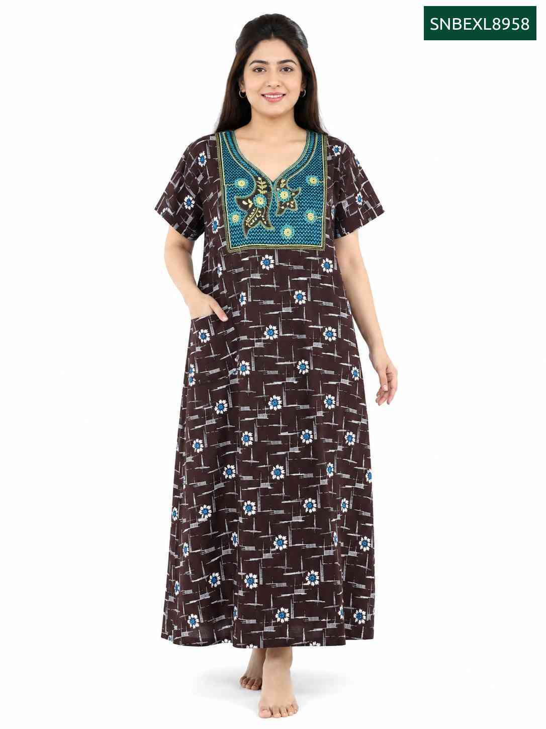 Sivam Nighty Box Embroidery Model XL- SNBEXL8958