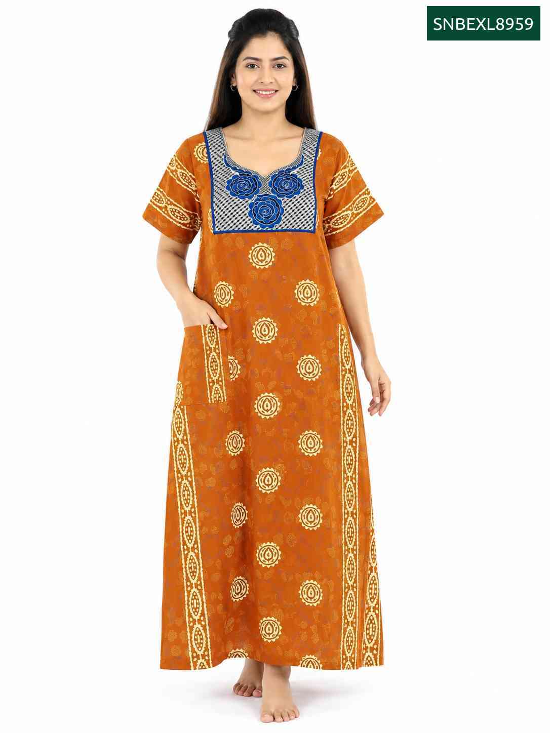 Sivam Nighty Box Embroidery Model XL- SNBEXL8959