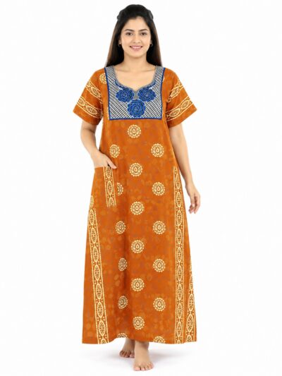 Sivam Nighty Cotton Embroidery Model XL- SNBEXL8959