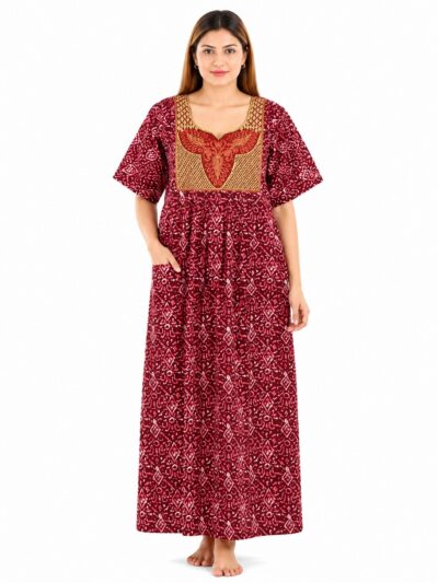Sivam Nighty Cotton Embroidery Model XL- SNBEXL8963
