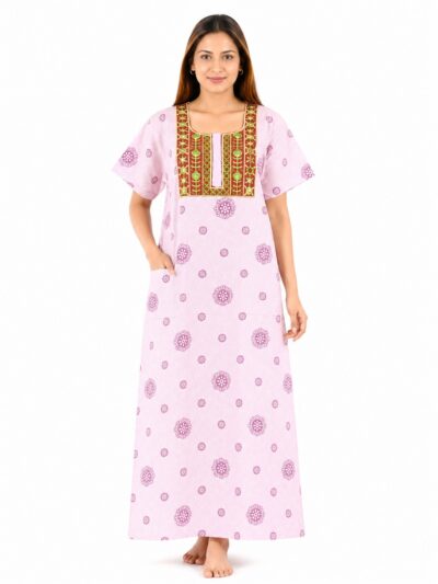 Sivam Nighty Cotton Embroidery Model XL- SNBEXL8964