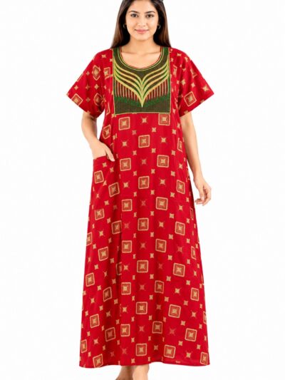 Sivam Nighty Cotton Embroidery Model XL- SNBEXL8965