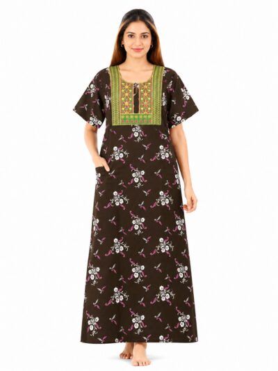 Sivam Nighty Cotton Embroidery Model XL- SNBEXL8967