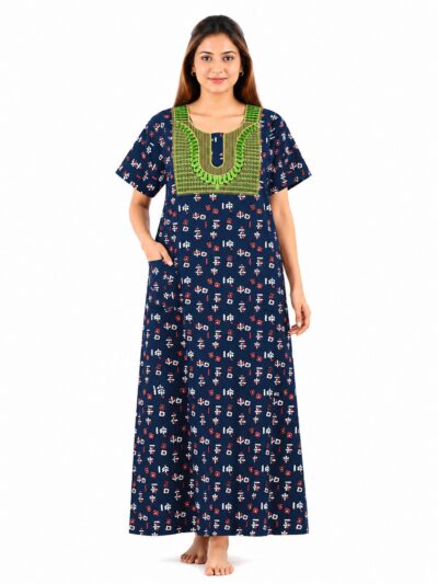 Sivam Nighty Cotton Embroidery Model XL- SNBEXL8970