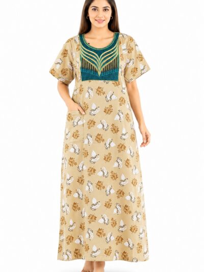 Sivam Nighty Cotton Embroidery Model XL- SNBEXL8971