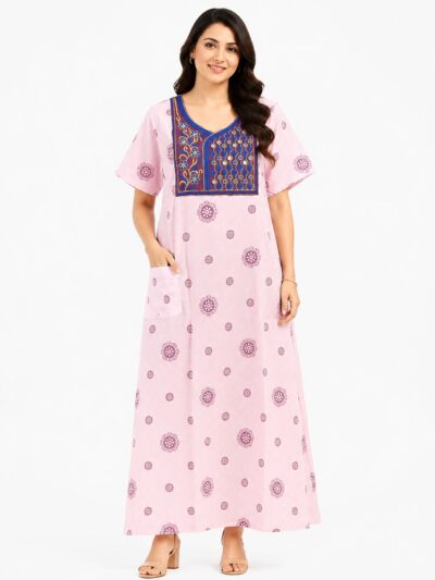 Sivam Nighty Cotton Embroidery Model XL- SNBEXL8972