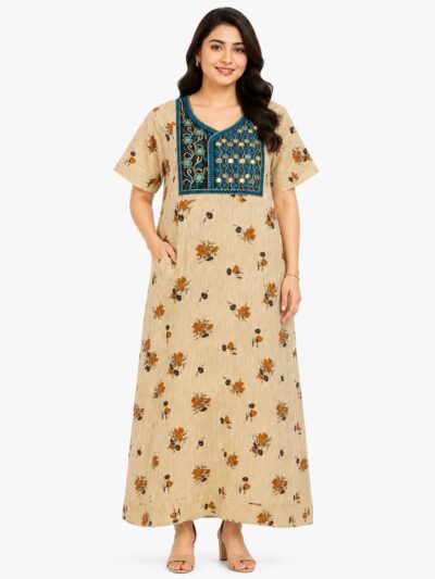 Sivam Nighty Cotton Embroidery Model XL- SNBEXL8973