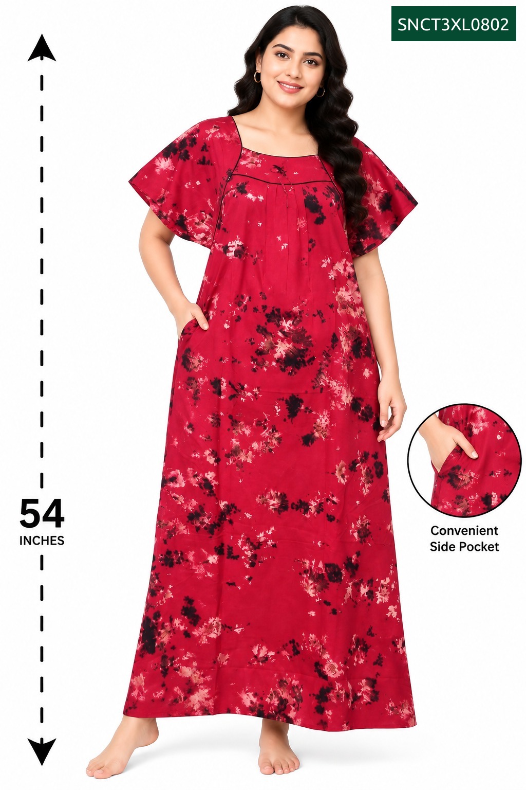 Sivam Nighty Cotton Chungudi Titanic Model 3XL- SNCT3XL0802