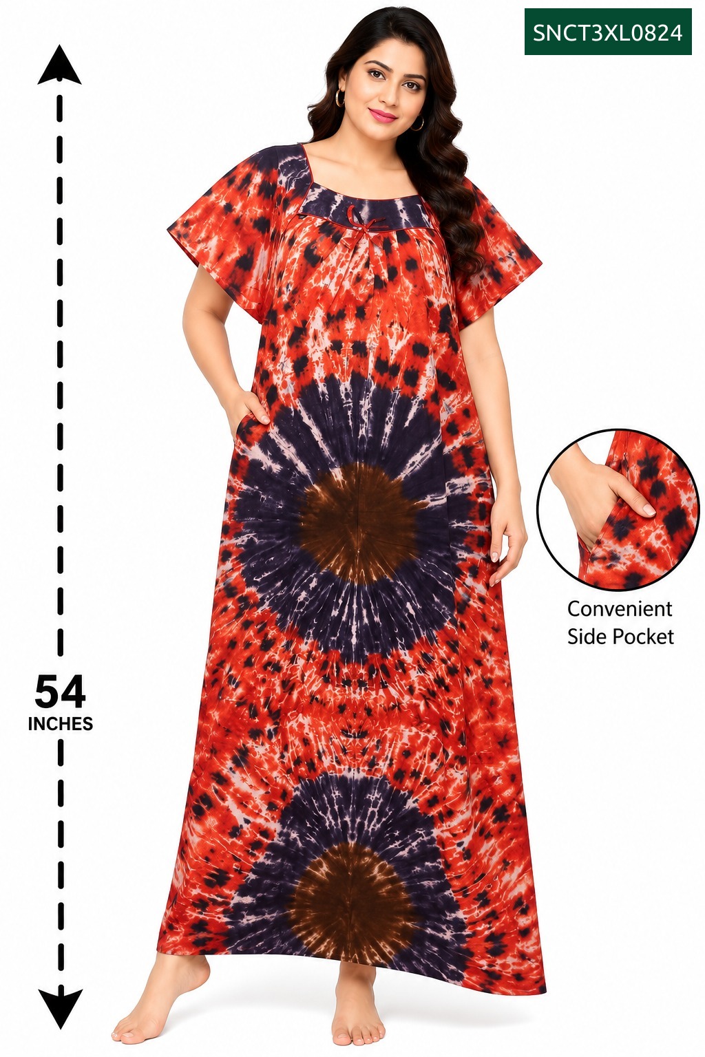 Sivam Nighty Cotton Chungudi Titanic Model 3XL- SNCT3XL0824