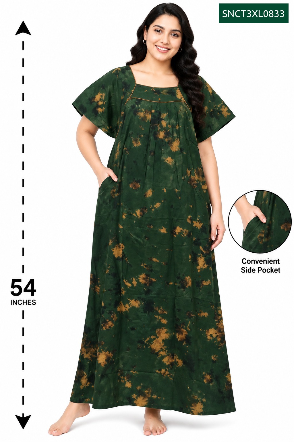 Sivam Nighty Cotton Chungudi Titanic Model 3XL- SNCT3XL0833