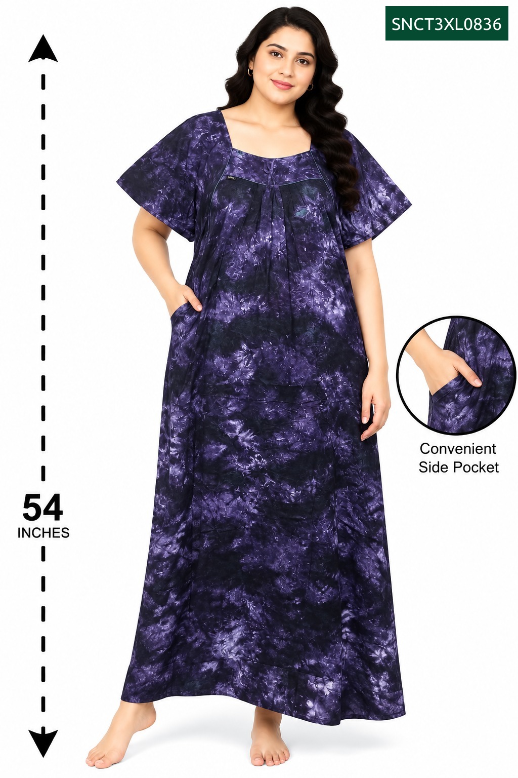 Sivam Nighty Cotton Chungudi Titanic Model 3XL- SNCT3XL0836