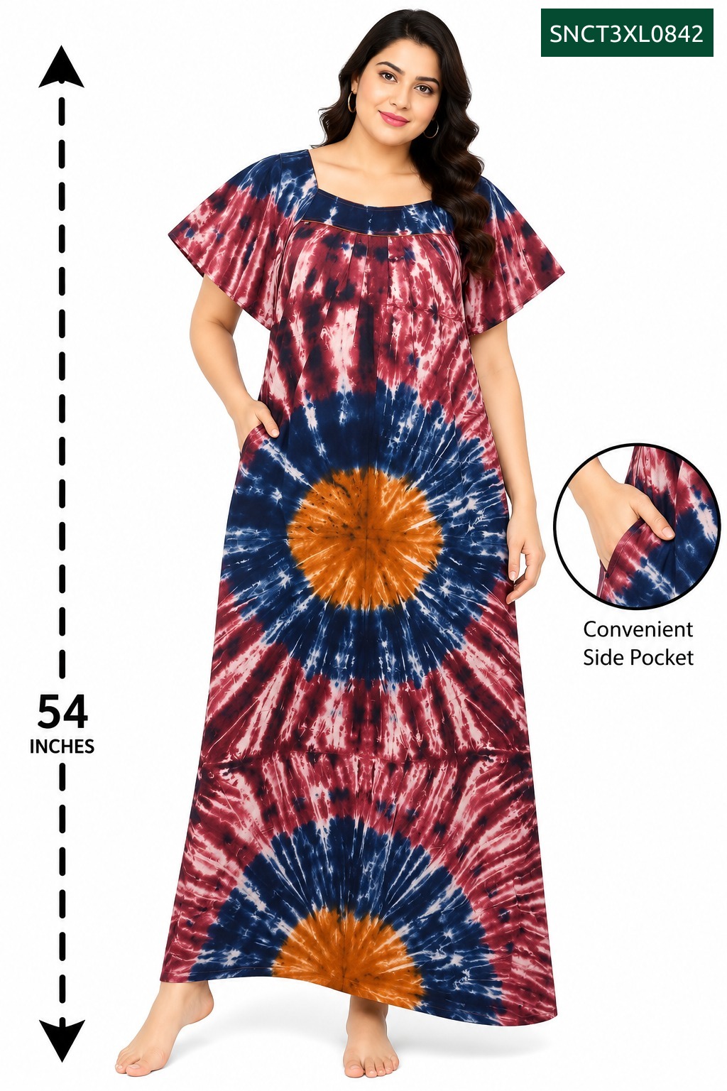 Sivam Nighty Cotton Chungudi Titanic Model 3XL- SNCT3XL0842