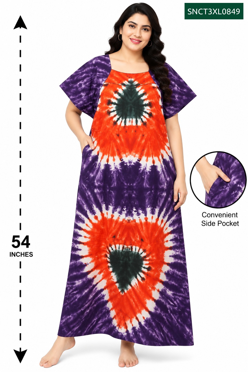 Sivam Nighty Cotton Chungudi Titanic Model 3XL- SNCT3XL0849