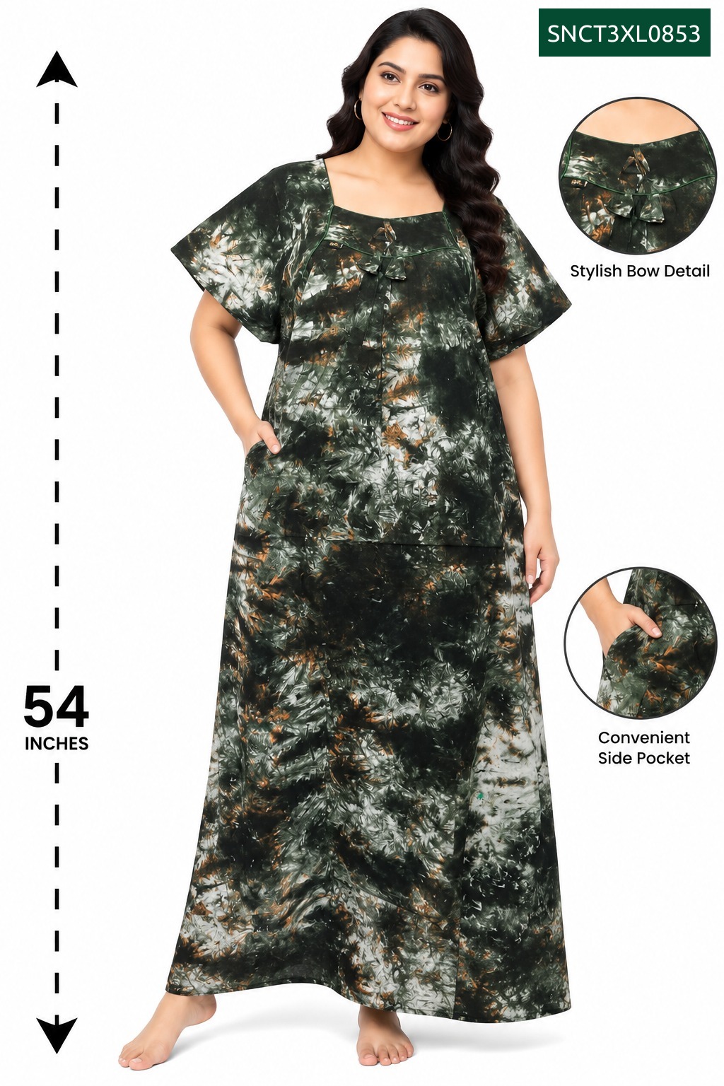 Sivam Nighty Cotton Chungudi Titanic Model 3XL- SNCT3XL0853
