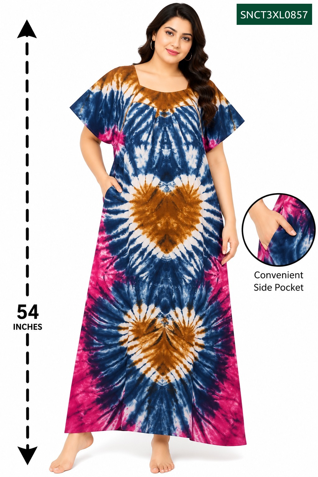 Sivam Nighty Cotton Chungudi Titanic Model 3XL- SNCT3XL0857