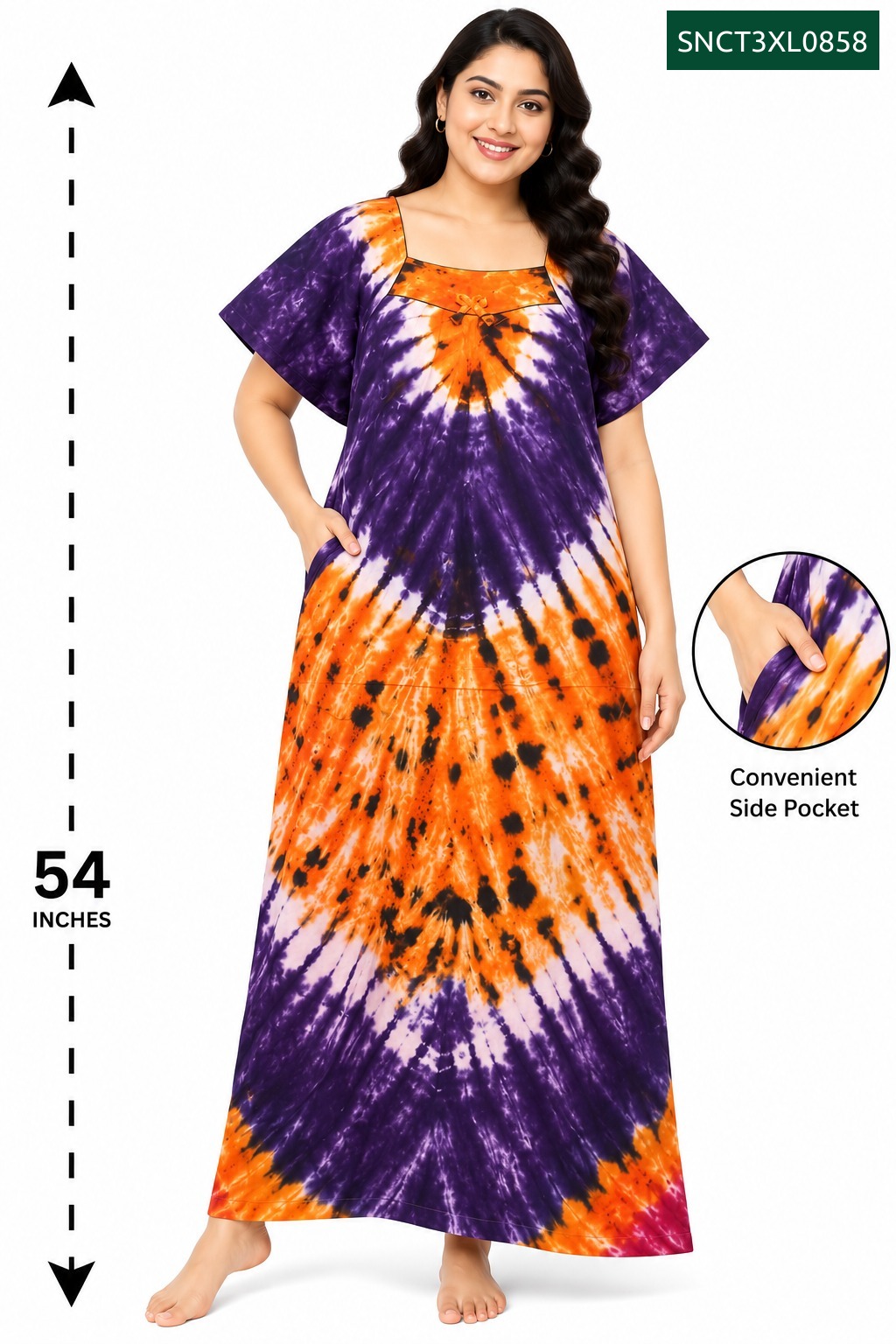 Sivam Nighty Cotton Chungudi Titanic Model 3XL- SNCT3XL0858
