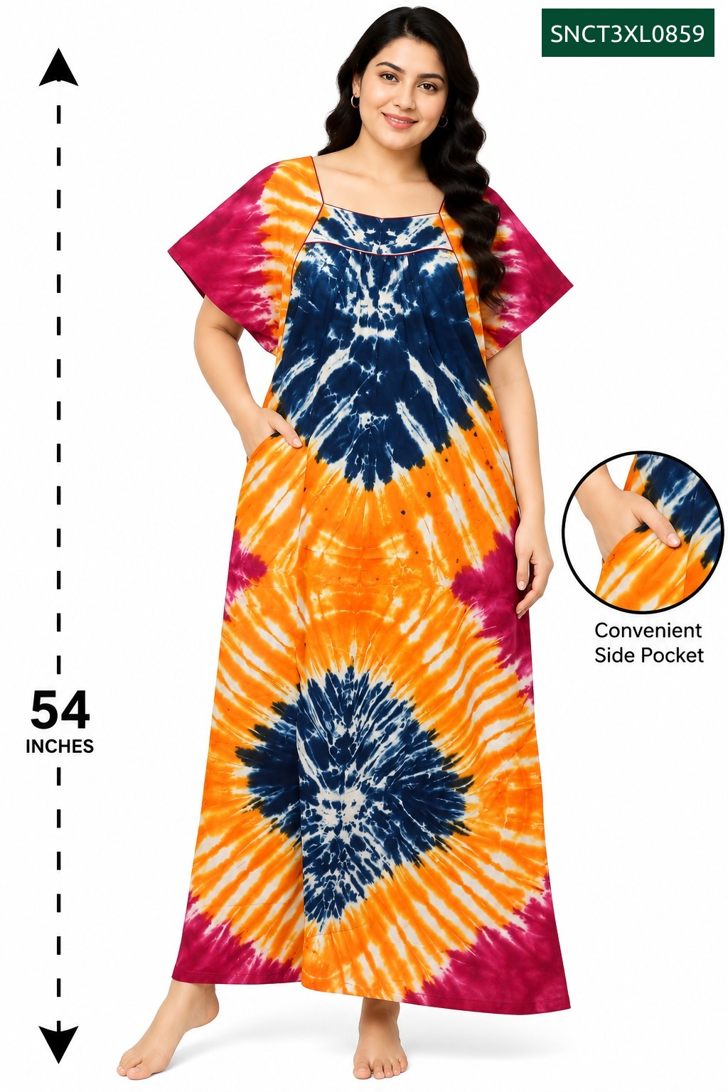 Sivam Nighty Cotton Chungudi Titanic Model 3XL- SNCT3XL0859
