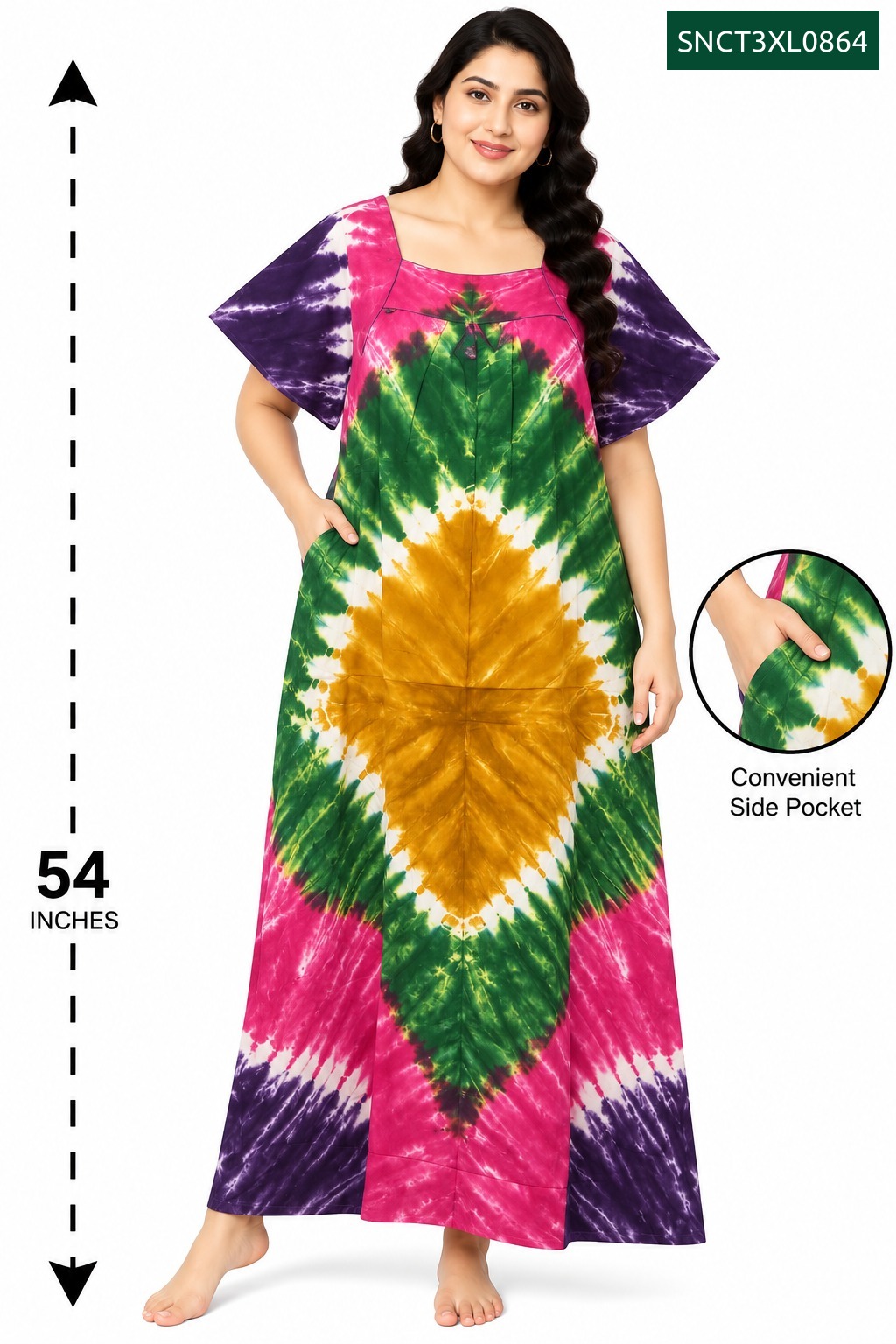 Sivam Nighty Cotton Chungudi Titanic Model 3XL- SNCT3XL0864