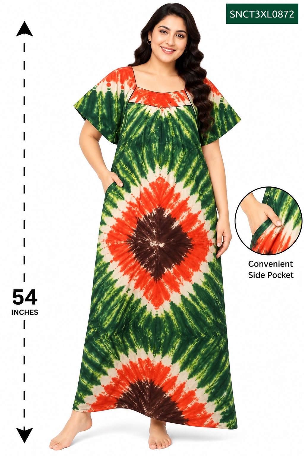 Sivam Nighty Cotton Chungudi Titanic Model 3XL- SNCT3XL0872