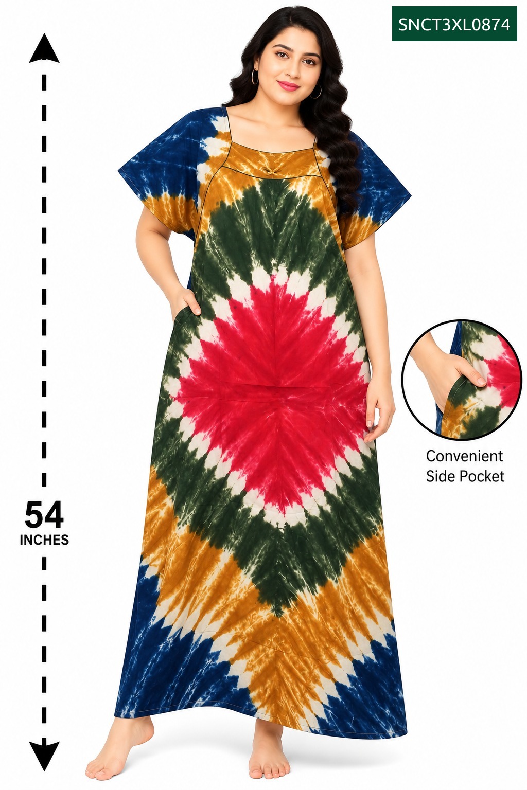 Sivam Nighty Cotton Chungudi Titanic Model 3XL- SNCT3XL0874