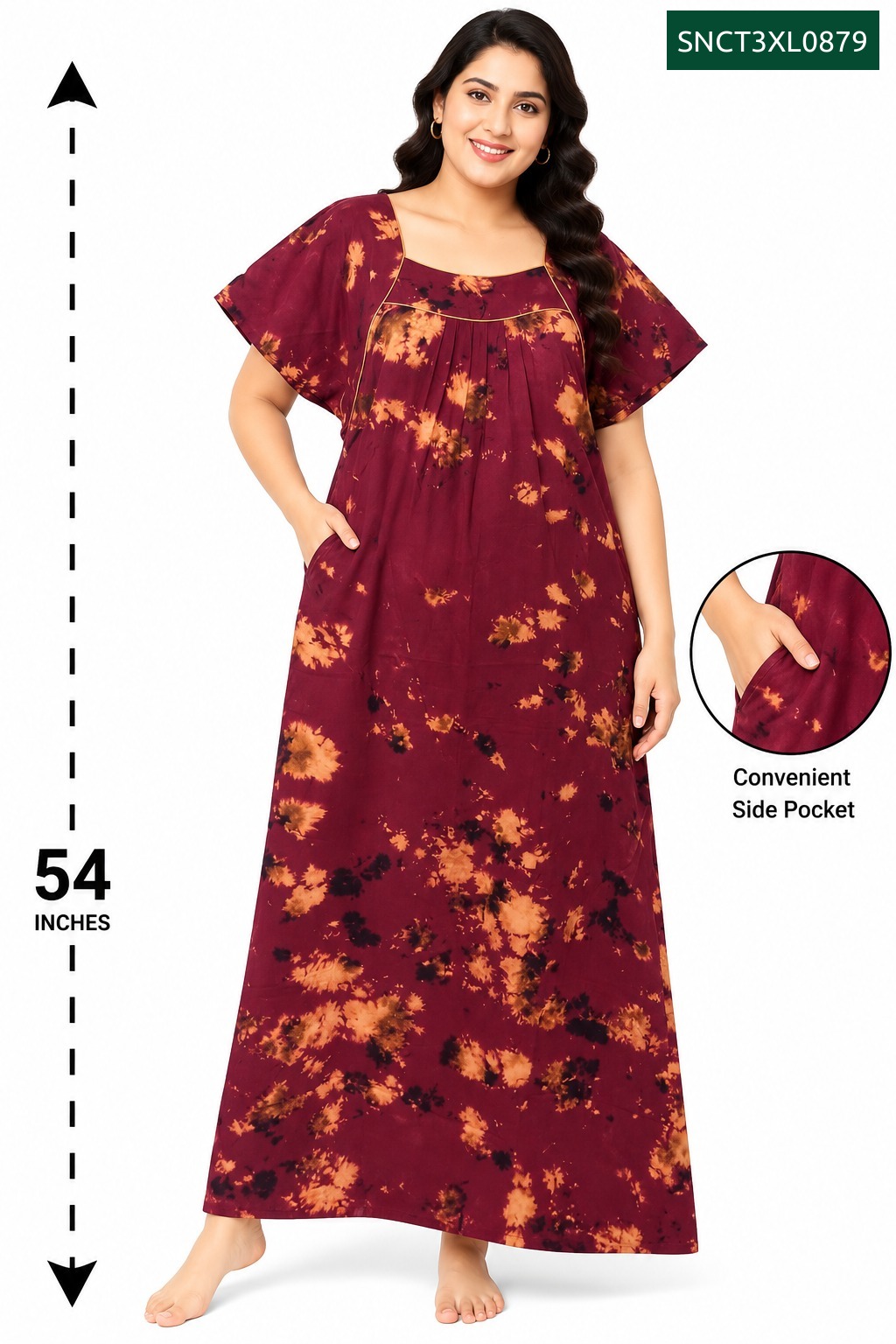 Sivam Nighty Cotton Chungudi Titanic Model 3XL- SNCT3XL0879