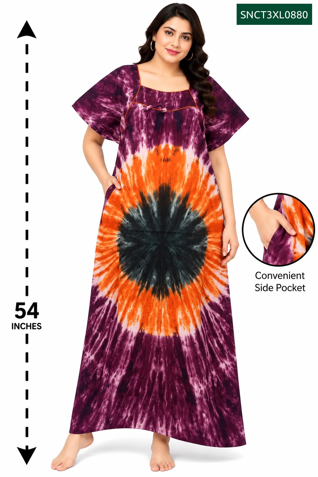 Sivam Nighty Cotton Chungudi Titanic Model 3XL- SNCT3XL0880