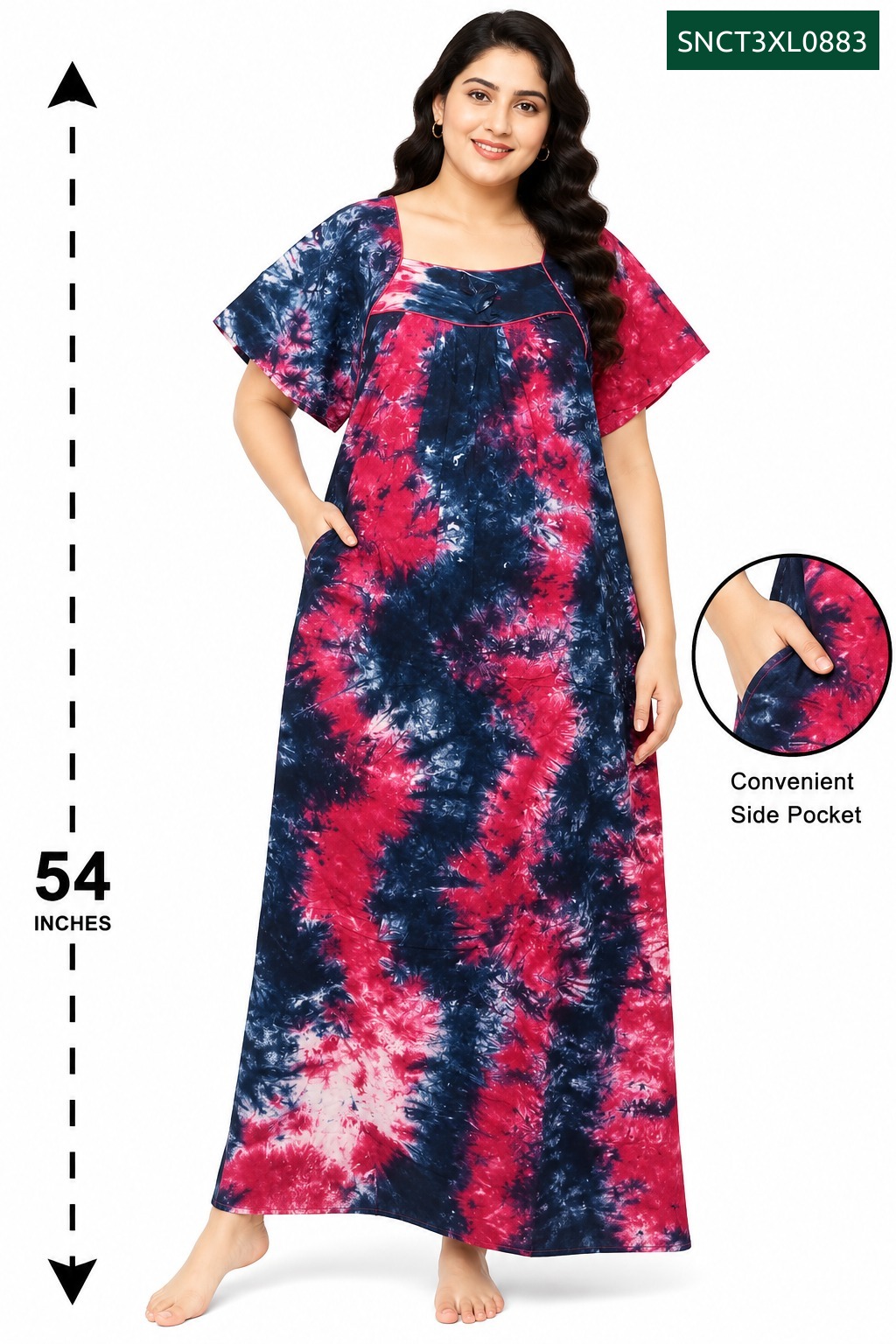 Sivam Nighty Cotton Chungudi Titanic Model 3XL- SNCT3XL0883