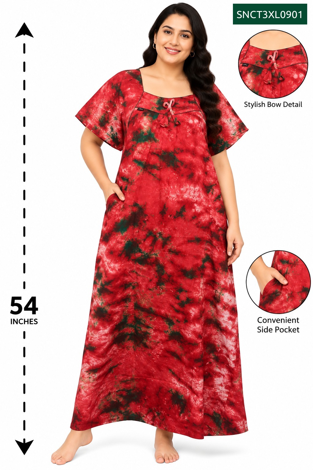 Sivam Nighty Cotton Chungudi Titanic Model 3XL- SNCT3XL0901