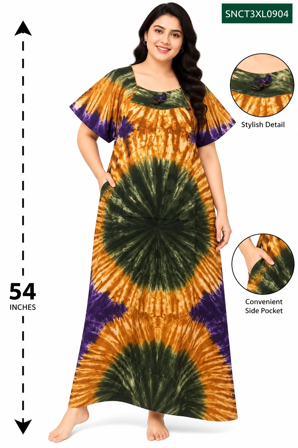 Sivam Nighty Cotton Chungudi Titanic Model 3XL- SNCT3XL0904