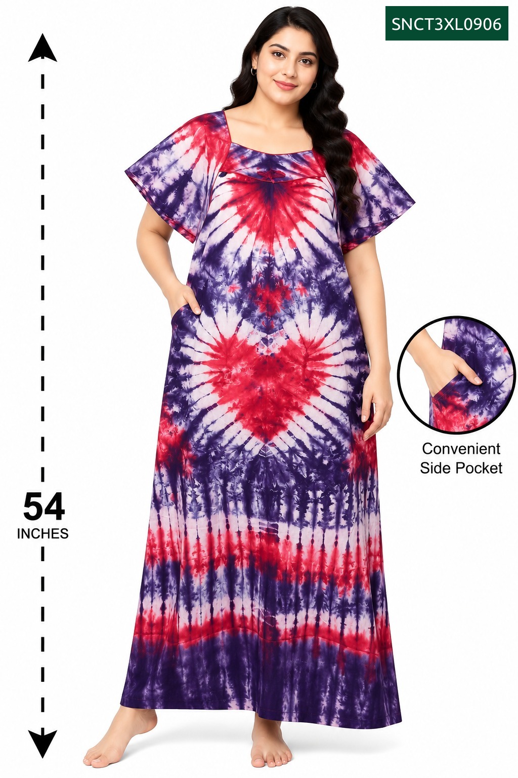 Sivam Nighty Cotton Chungudi Titanic Model 3XL- SNCT3XL0906