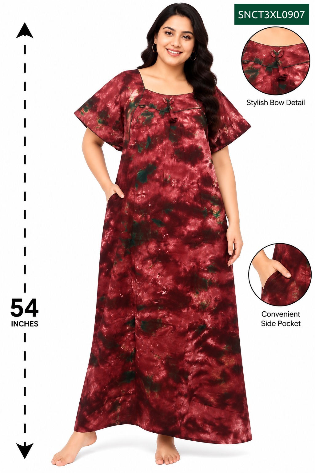 Sivam Nighty Cotton Chungudi Titanic Model 3XL- SNCT3XL0907