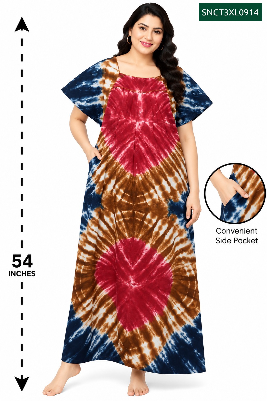 Sivam Nighty Cotton Chungudi Titanic Model 3XL- SNCT3XL0914