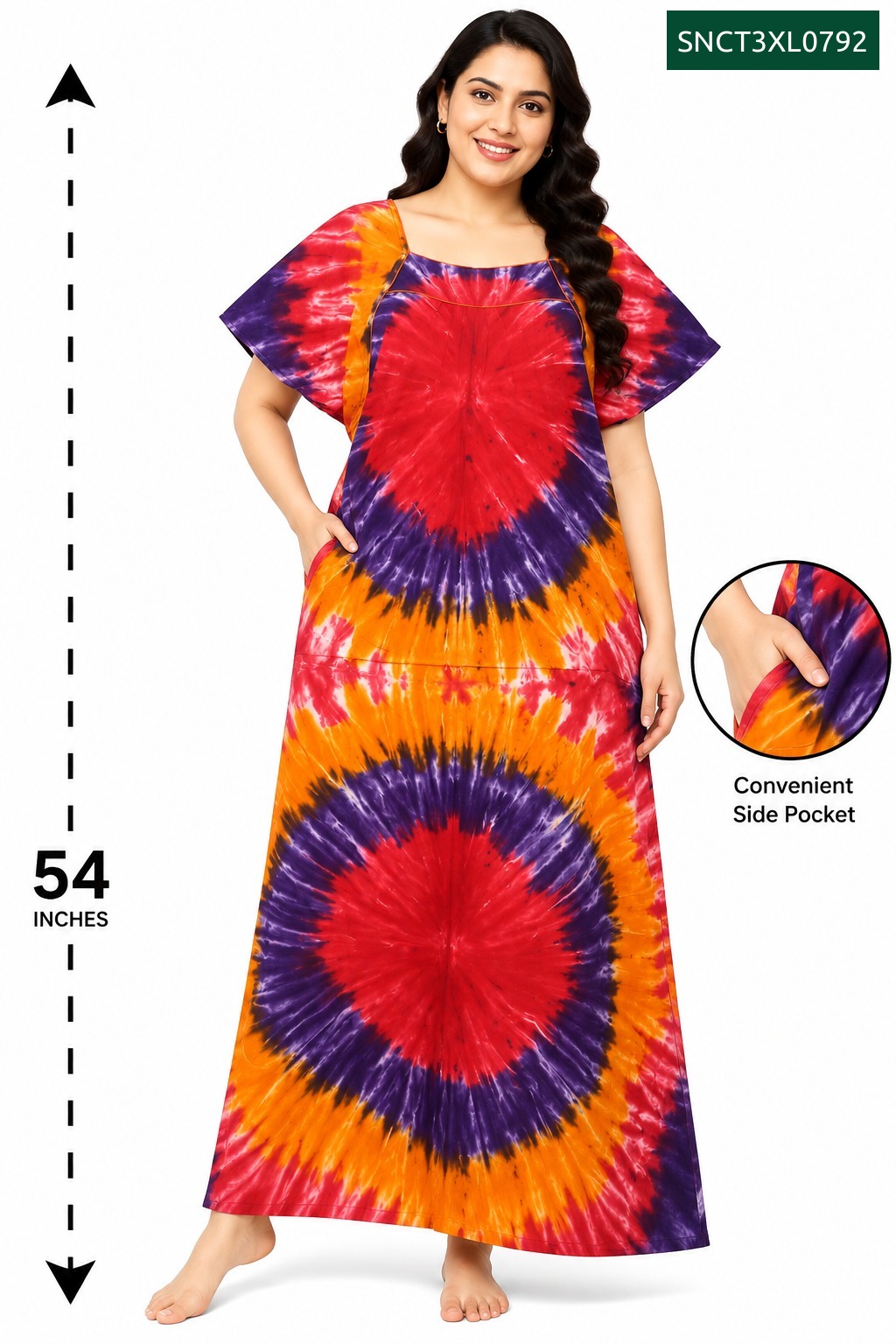 Sivam Nighty Cotton Chungudi Titanic Model 3XL- SNCT3XL0792