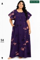 Sivam Nighty Cotton Chungudi Zip Model XXL- SNCZ3XL4901