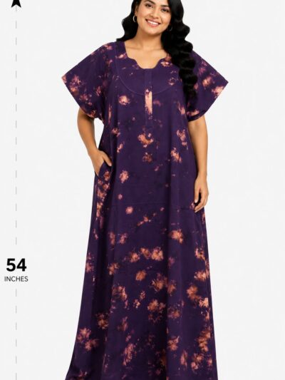 Sivam Nighty Cotton Chungudi Zip Model XXL- SNCZ3XL4902