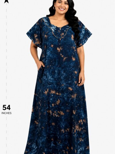 Sivam Nighty Cotton Chungudi Zip Model XXL- SNCZ3XL4905