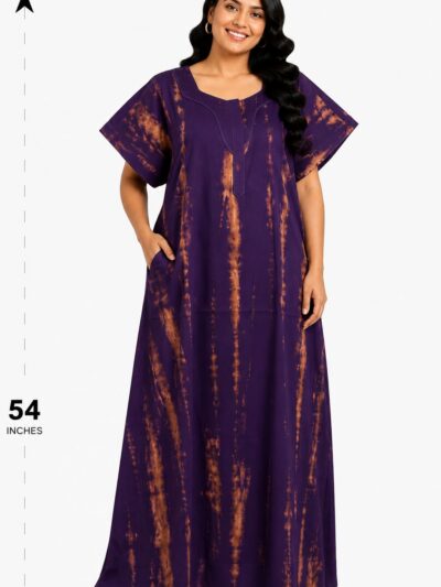 Sivam Nighty Cotton Chungudi Zip Model XXL- SNCZ3XL4906