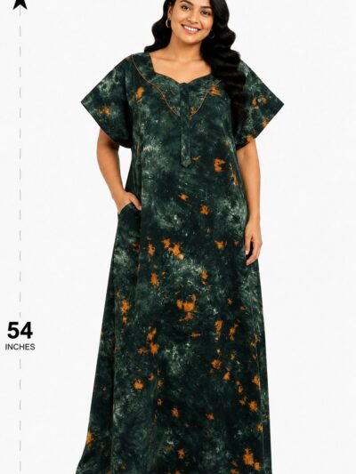 Sivam Nighty Cotton Chungudi Zip Model XXL- SNCZ3XL4909