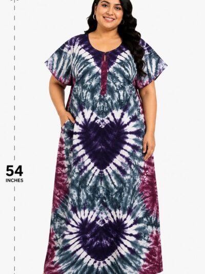 Sivam Nighty Cotton Chungudi Zip Model XXL- SNCZ3XL5001
