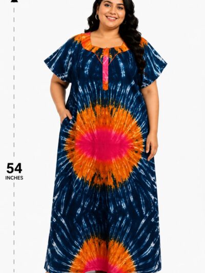 Sivam Nighty Cotton Chungudi Zip Model XXL- SNCZ3XL5002