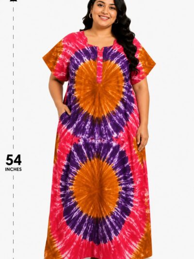 Sivam Nighty Cotton Chungudi Zip Model XXL- SNCZ3XL5003