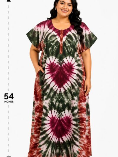 Sivam Nighty Cotton Chungudi Zip Model XXL- SNCZ3XL5004