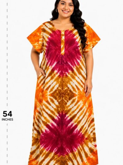 Sivam Nighty Cotton Chungudi Zip Model XXL- SNCZ3XL5005