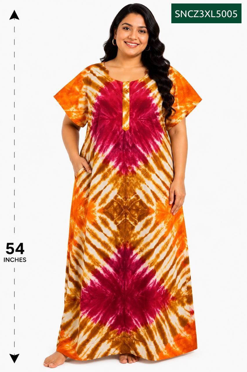 Sivam Nighty Cotton Chungudi Zip Model XXL- SNCZ3XL5005