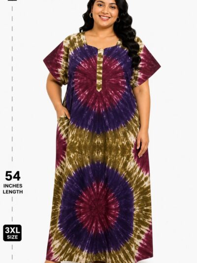 Sivam Nighty Cotton Chungudi Zip Model XXL- SNCZ3XL5006