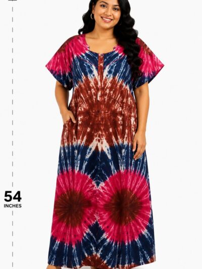 Sivam Nighty Cotton Chungudi Zip Model XXL- SNCZ3XL5007