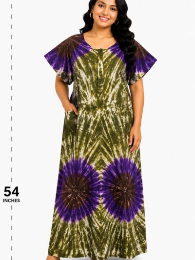 Sivam Nighty Cotton Chungudi Zip Model XXL- SNCZ3XL5008