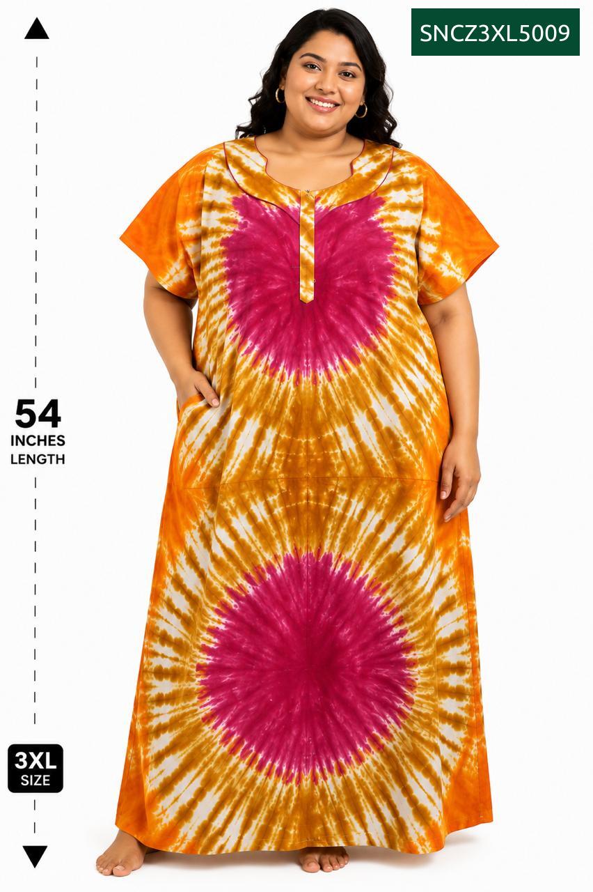 Sivam Nighty Cotton Chungudi Zip Model XXL- SNCZ3XL5009