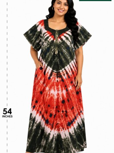 Sivam Nighty Cotton Chungudi Zip Model XXL- SNCZ3XL5011